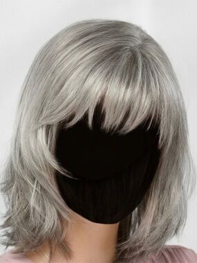 Short Layered Bob Wig “ALLURING”with Soft Fringe in Grey SF51/60